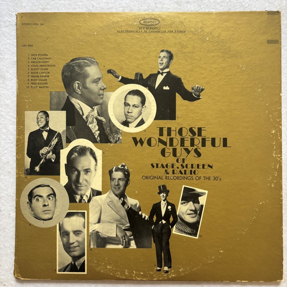 Those Wonderful Guys of Stage Screen & Radio 30s Original Recordings 2LP Epic B2